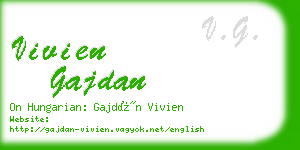 vivien gajdan business card